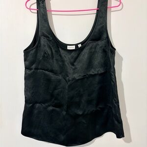 Babaton Black Satin Camisole Tank